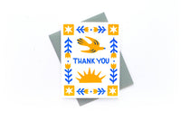 Folk Thank You Card