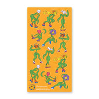 Rad Roller Flowers Sticker Sheet