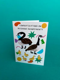 Congratulations On Becoming Grandparents A6 Greeting Card