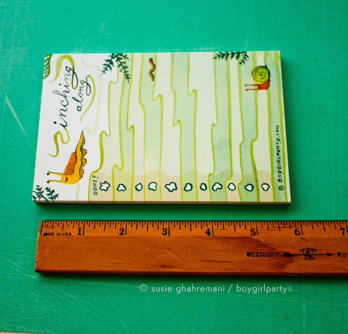 Snail and Slug To Do List Notepad - Daily Task Checklist