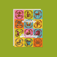 Zodiac Birthday – Foil Astrology Birthday Card