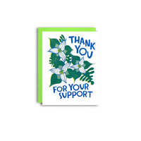 Thank you For Your Support - Risograph Greeting Card 