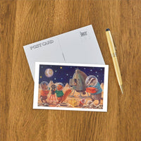 Postcard OS-53 Woodland Creatures on the Moon