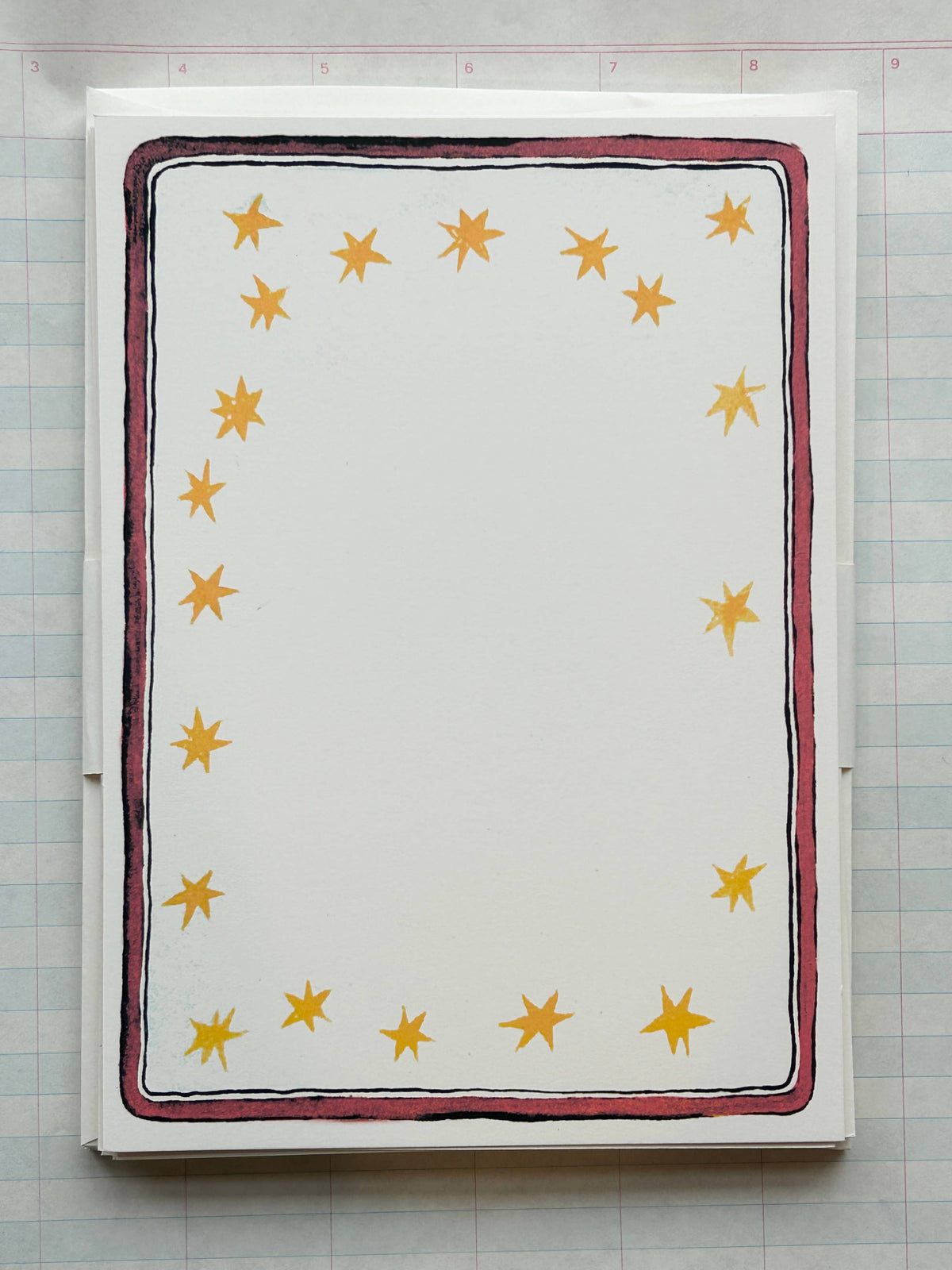 Star & Ribbon Frame Stationery Set