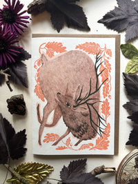 Woodland Elk Card