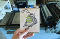 Birthday Raccoon Card