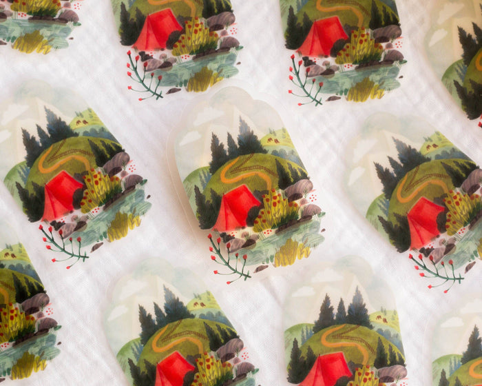 Vinyl sticker — Camping