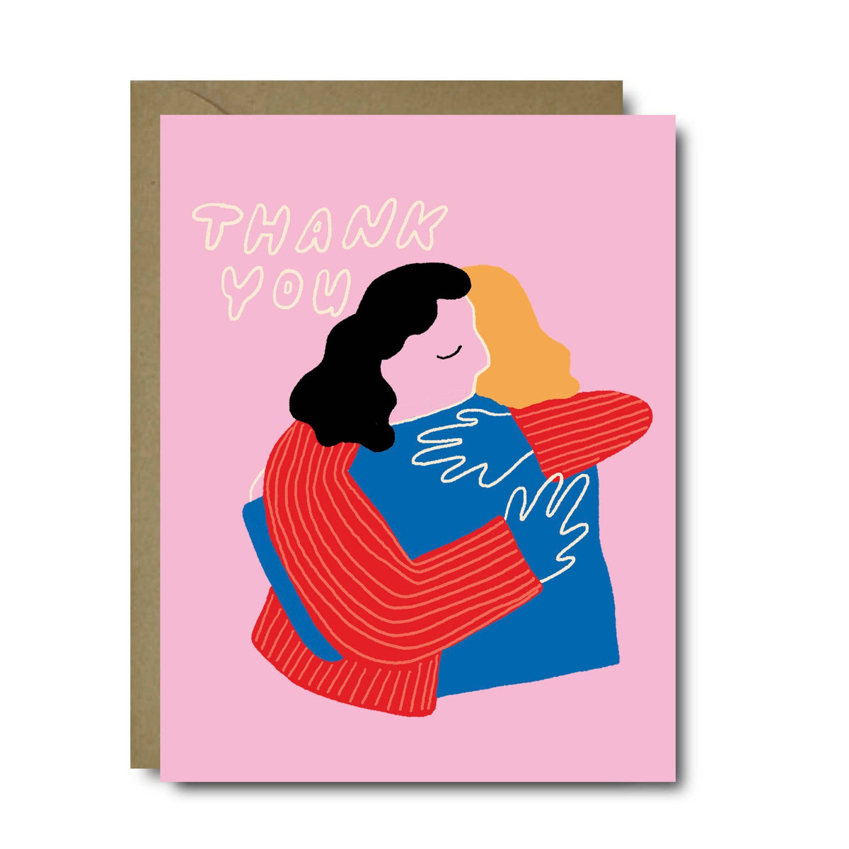 Thank You Warm Hug Thanks Greeting Card