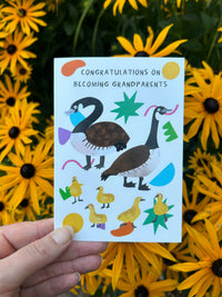 Congratulations On Becoming Grandparents A6 Greeting Card