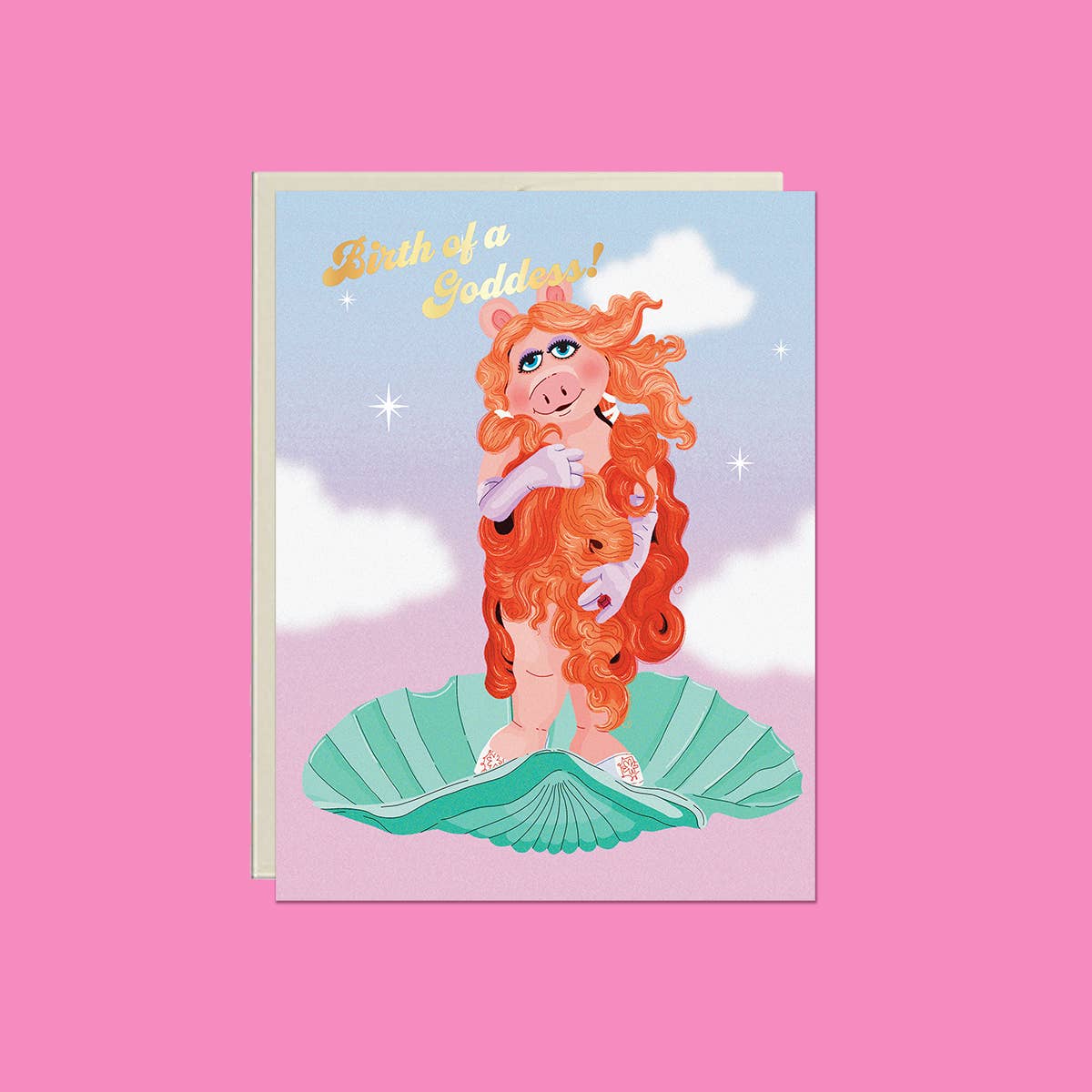 Birth of a Goddess Card – Foil Birthday ✿ Friendship Card