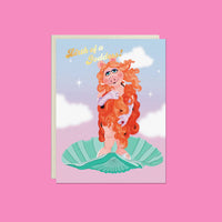Birth of a Goddess Card – Foil Birthday ✿ Friendship Card