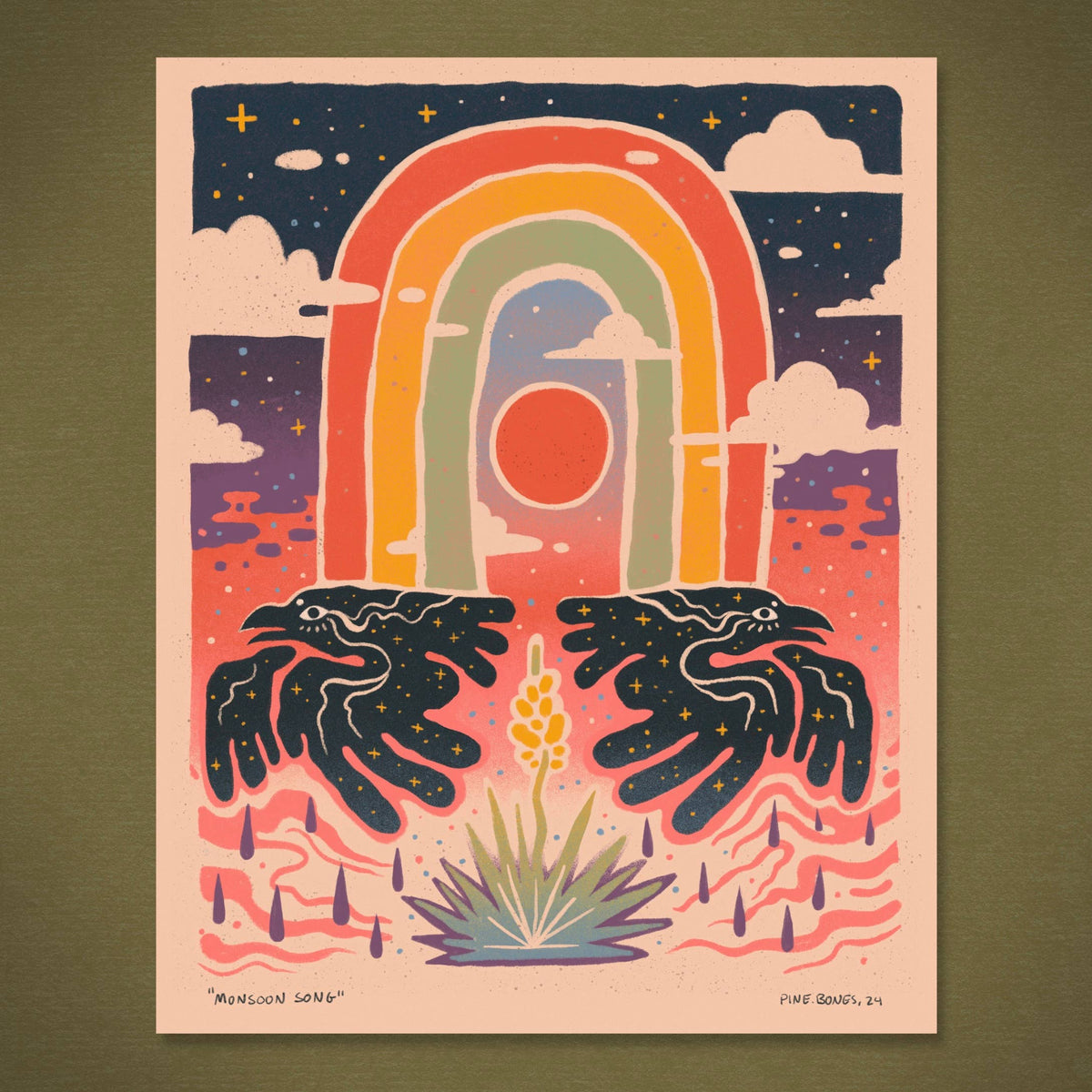 Monsoon Song - 8x10 Nature Wilderness Art Print 