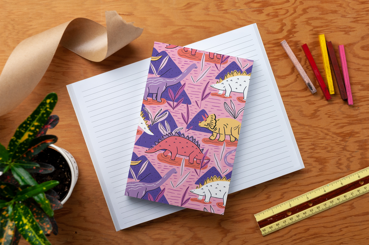 Candy Dinos Classic Layflat Notebook