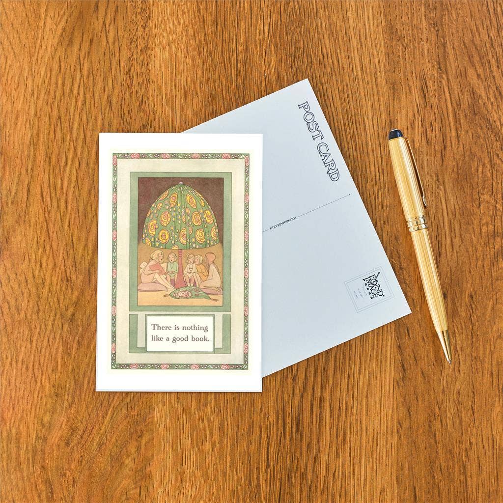 Postcard LT-109 There is Nothing Like a Good Book, Large Lam