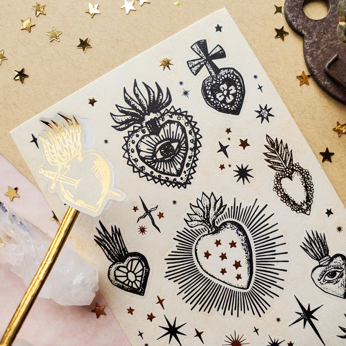 Sacred Hearts Sticker Sheet
