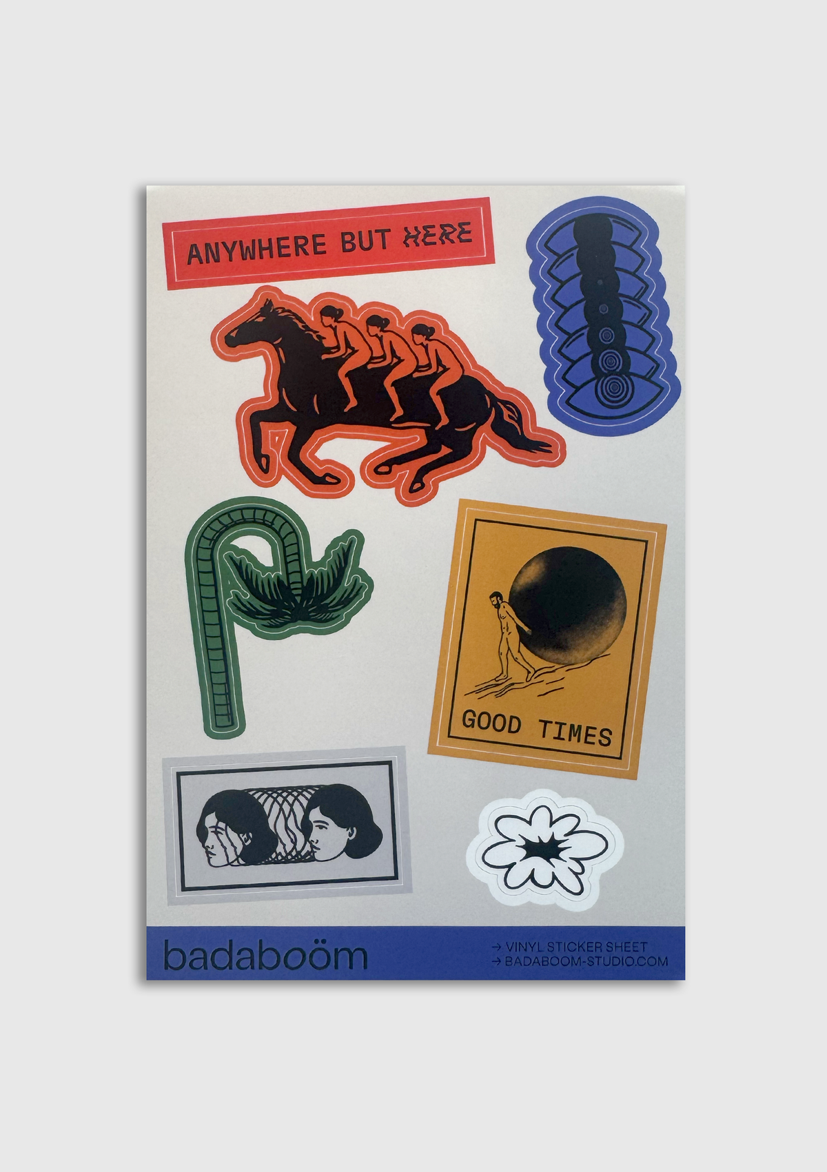 Cursed sticker sheet