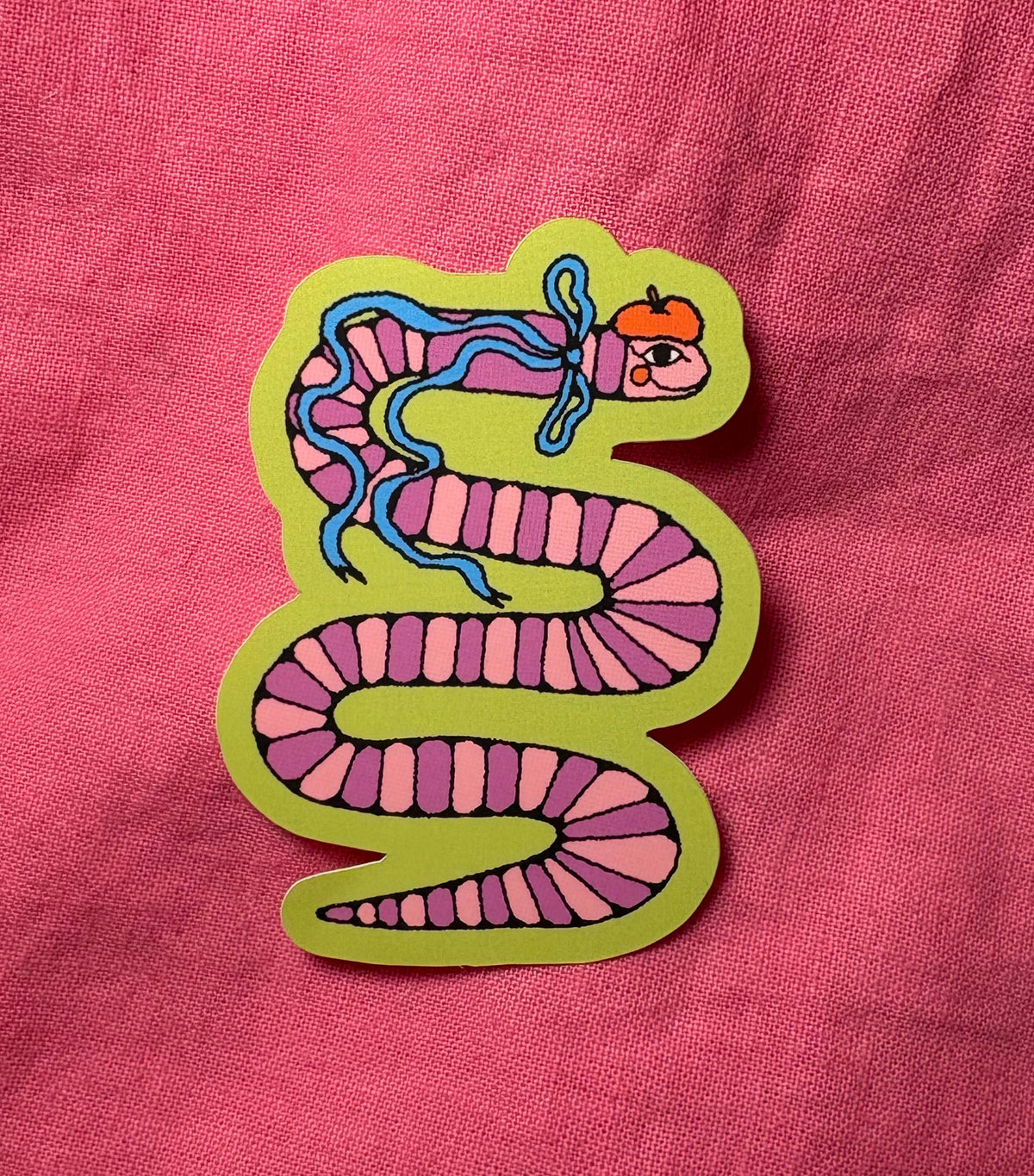 Sticker - Silly Worm