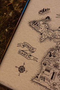 Lord of the Rings / The Hobbit Middle Earth Map of Michigan
