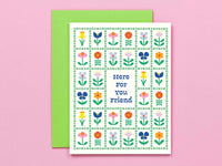 Flower Friends Forever • Here For You Encouragement Card