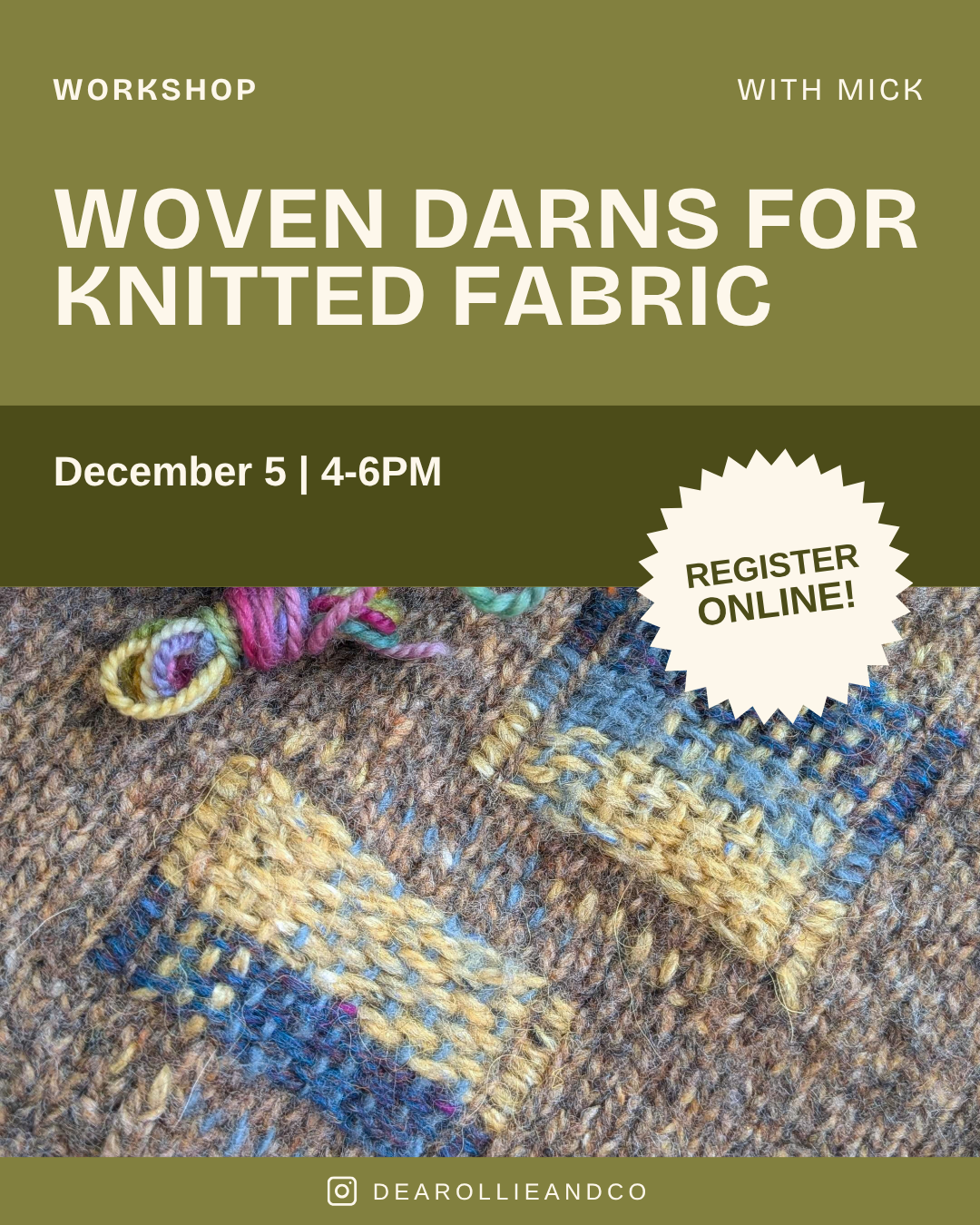 Woven Darns for Knitted Fabrics | December 5