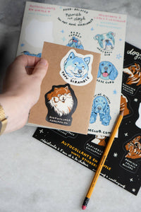 Dogs Feeling Things Mega Sticker Sheet