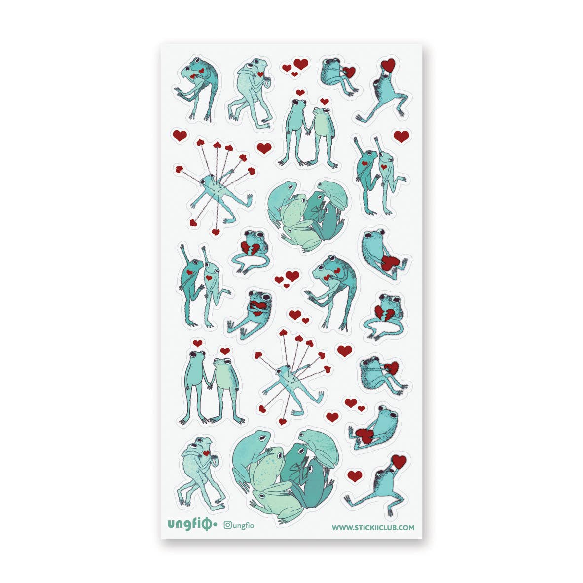 Toadally in Love Sticker Sheet