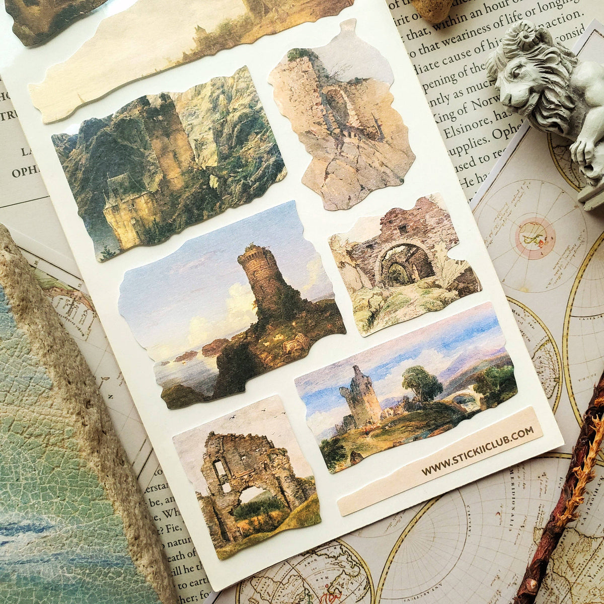Castle Ruins Sticker Sheet