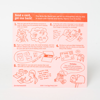 Pigeon + Leopard Letter Writing Write Me Back Pen Pal Kit