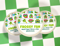 Froggy Fan Washi Tape | Frog Lover | Back to School | Y2K