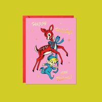 Happy Holidays Rascal – Foil Christmas Card