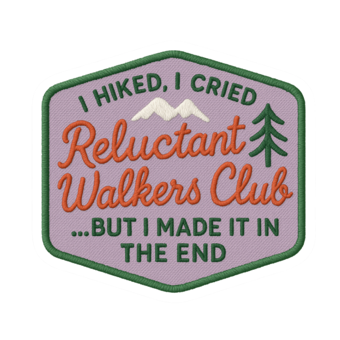 Reluctant Walker – Sass & Stroll Patch Style Sticker