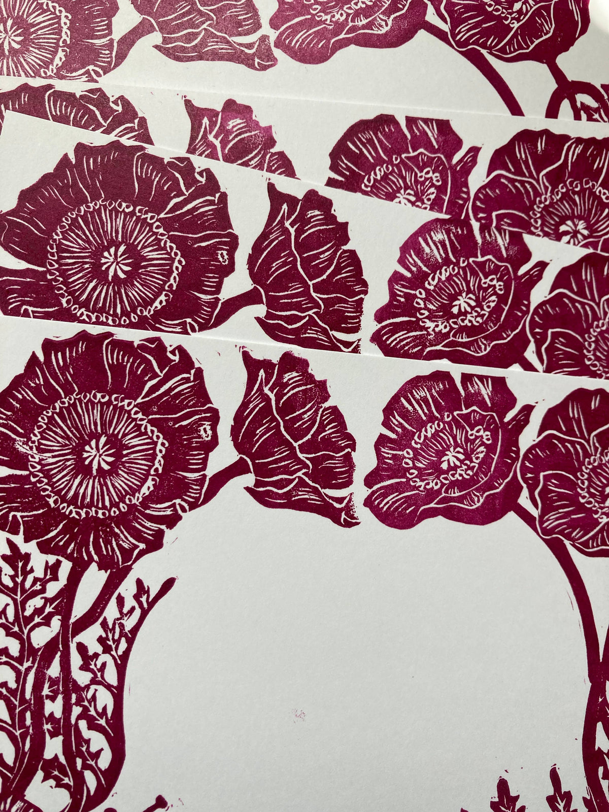 Poppy Envelope and Postcard Stationery Set of 3