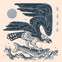 Fishing Osprey - 8x8 Nature Wilderness Art Print