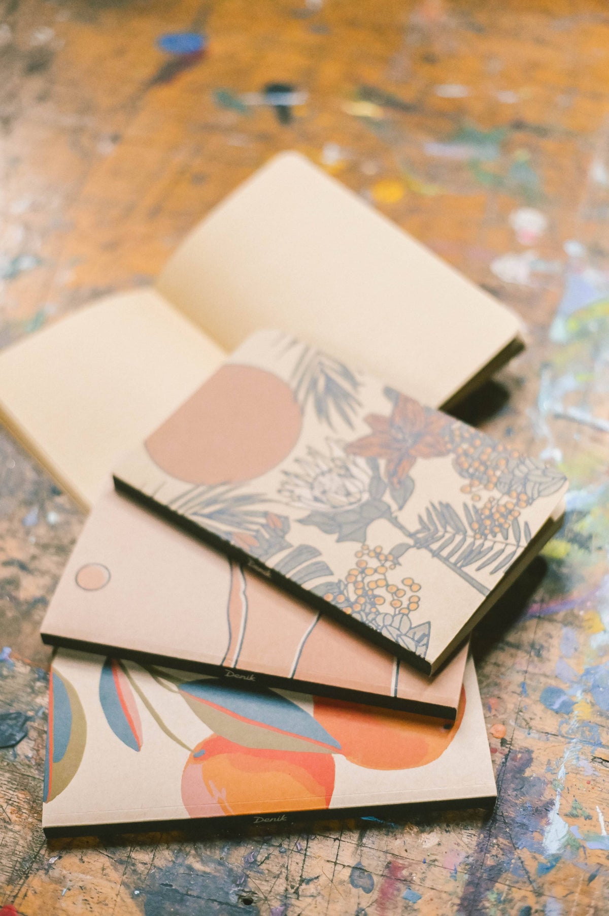 Summer Moon Kraft Layflat Notebook