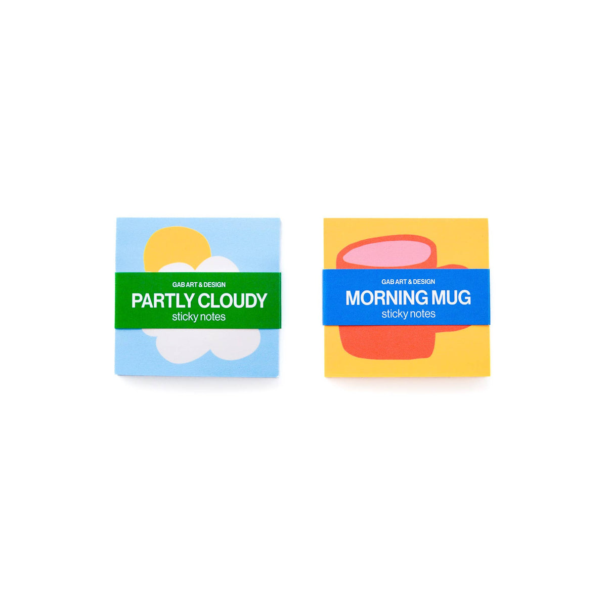 Partly cloudy sticky notes