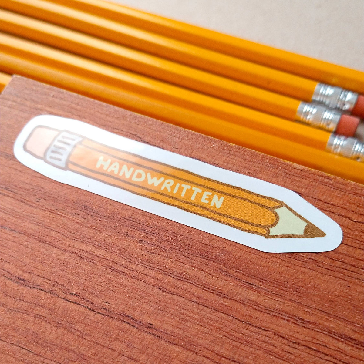 Handwritten Pencil Vinyl Sticker