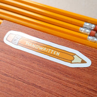 Handwritten Pencil Vinyl Sticker