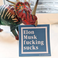 Elon Sucks sticker