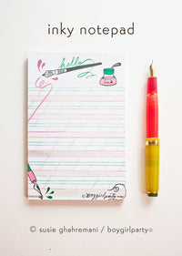 Hello Ink — Illustrated notepad for handwriting / penmanship