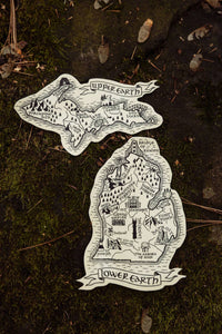 Lower Earth Lord of the Rings Michigan Sticker