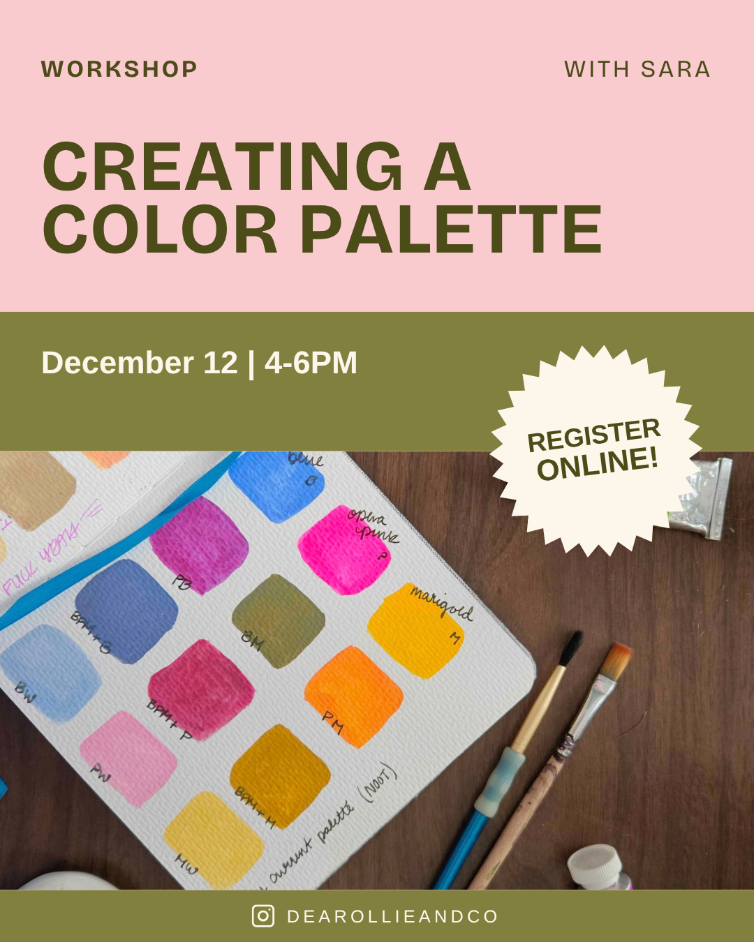 Creating a Color Palette | December 12