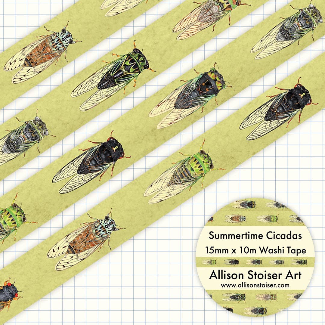Summertime Cicadas Washi Tape