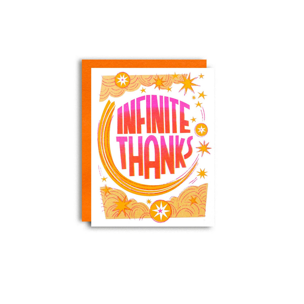 Infinite Thanks - Risograph Thank You Card 
