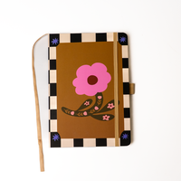 Floral Soft Touch Hardbound Layflat Notebook Journal