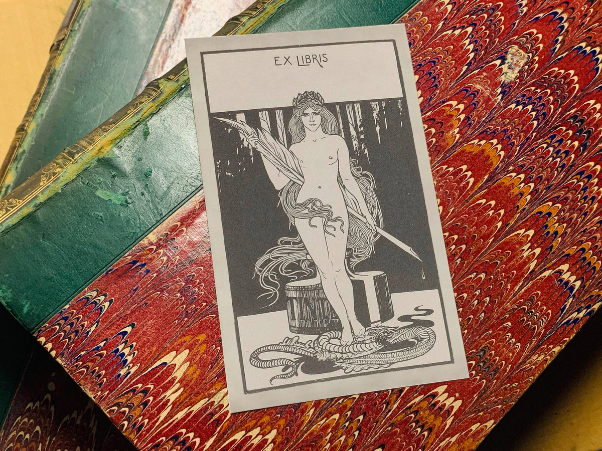 The Quill, Gummed Paper Ex-Libris Bookplates