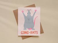 Cong-Rats! Congratulations – Funny Celebration Greeting Card