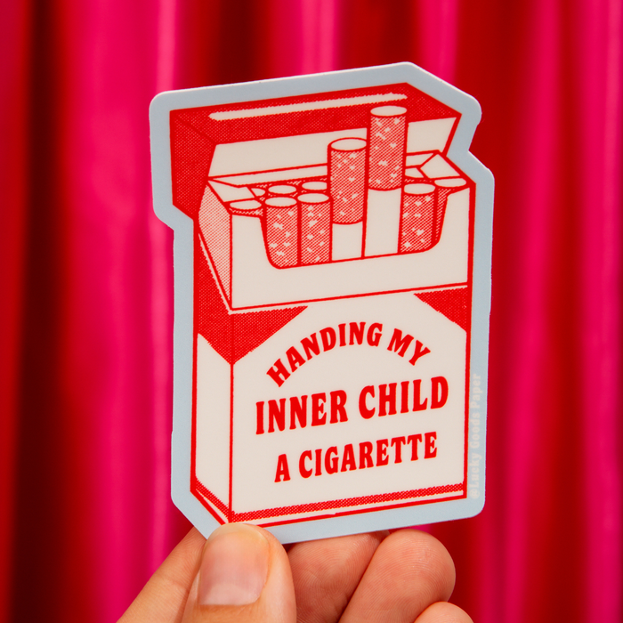 Inner Child Cig – Matte Vinyl Sticker