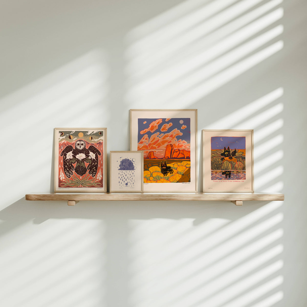 Moonflower Owl - 8x10 Nature Wilderness Art Print  