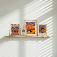 Moonflower Owl - 8x10 Nature Wilderness Art Print  