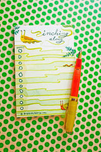 Snail and Slug To Do List Notepad - Daily Task Checklist